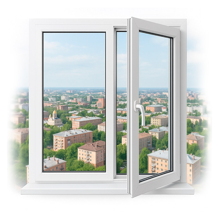 Двухстворчатое окно