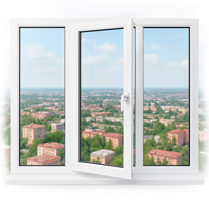 Трехстворчатое окно